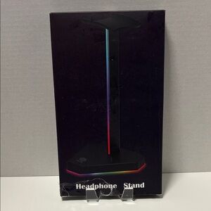 LED RGB Headphone Stand - Black (PLEASE READ DESCRIPTION)
